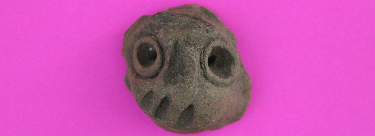 Puerto Rico Taino Pre Columbian Pottery Artifact FREE Display Case 1000AD COA 73