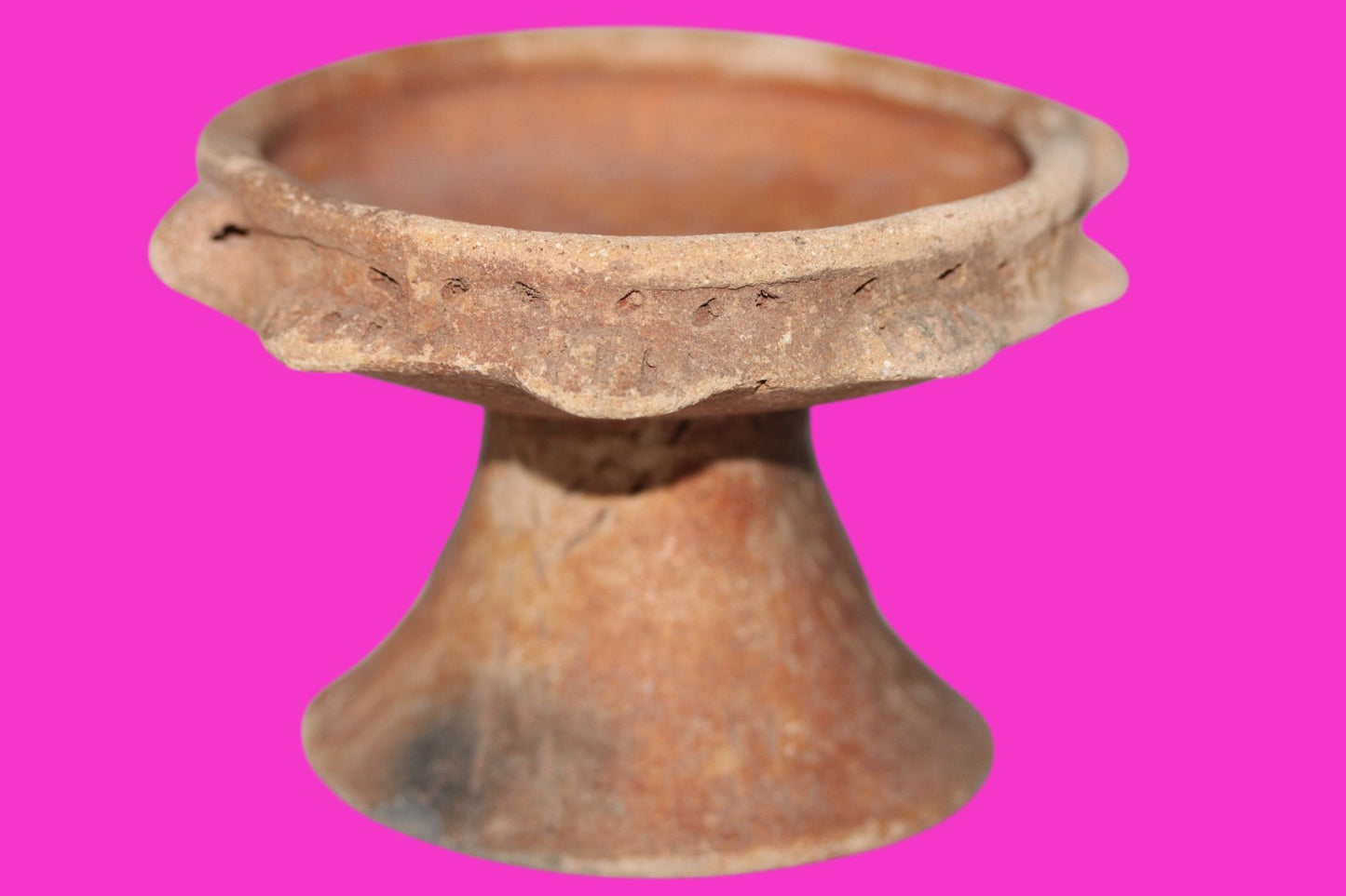 Pre Columbian Artifact Authentic Rattle Bowl Watershed Region Costa Rica COA J87