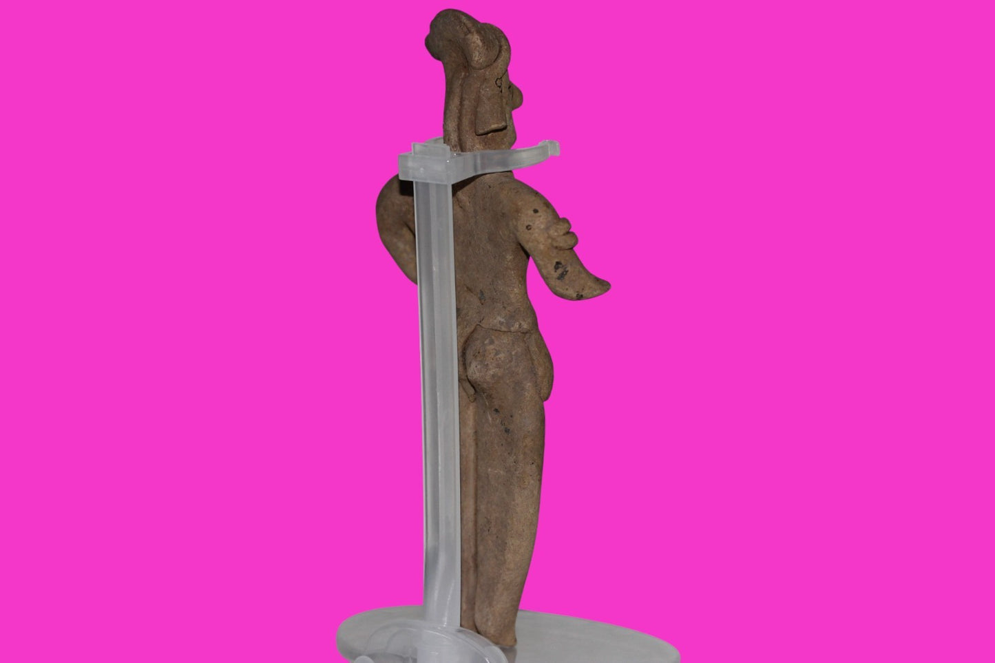 Pre Columbian Artifact 6 Inch Shaft Tomb Figure Colima Mexico 100 BC COA 245