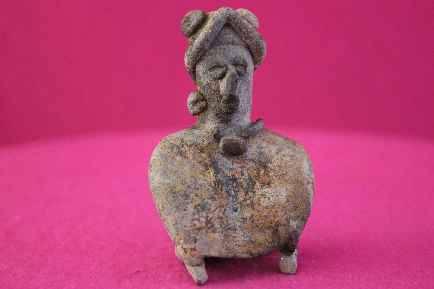 Authentic Pre Columbian Artifact Rare Skirted Tomb Figure Colima Mexico COA 184