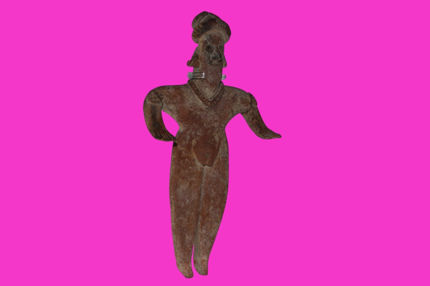 Pre Columbian Artifact 9 in Female Shaft Tomb Figure Colima Mexico 100BC COA 275