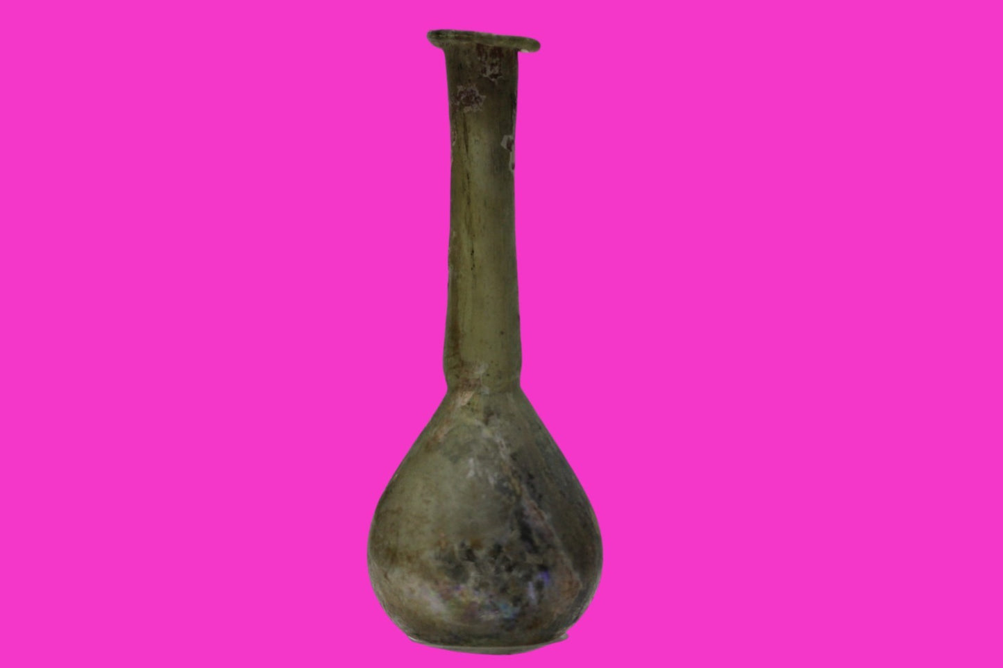 Ancient Holy Land Glass Bottle Authentic Artifact 100-300 AD Roman Era COA J20