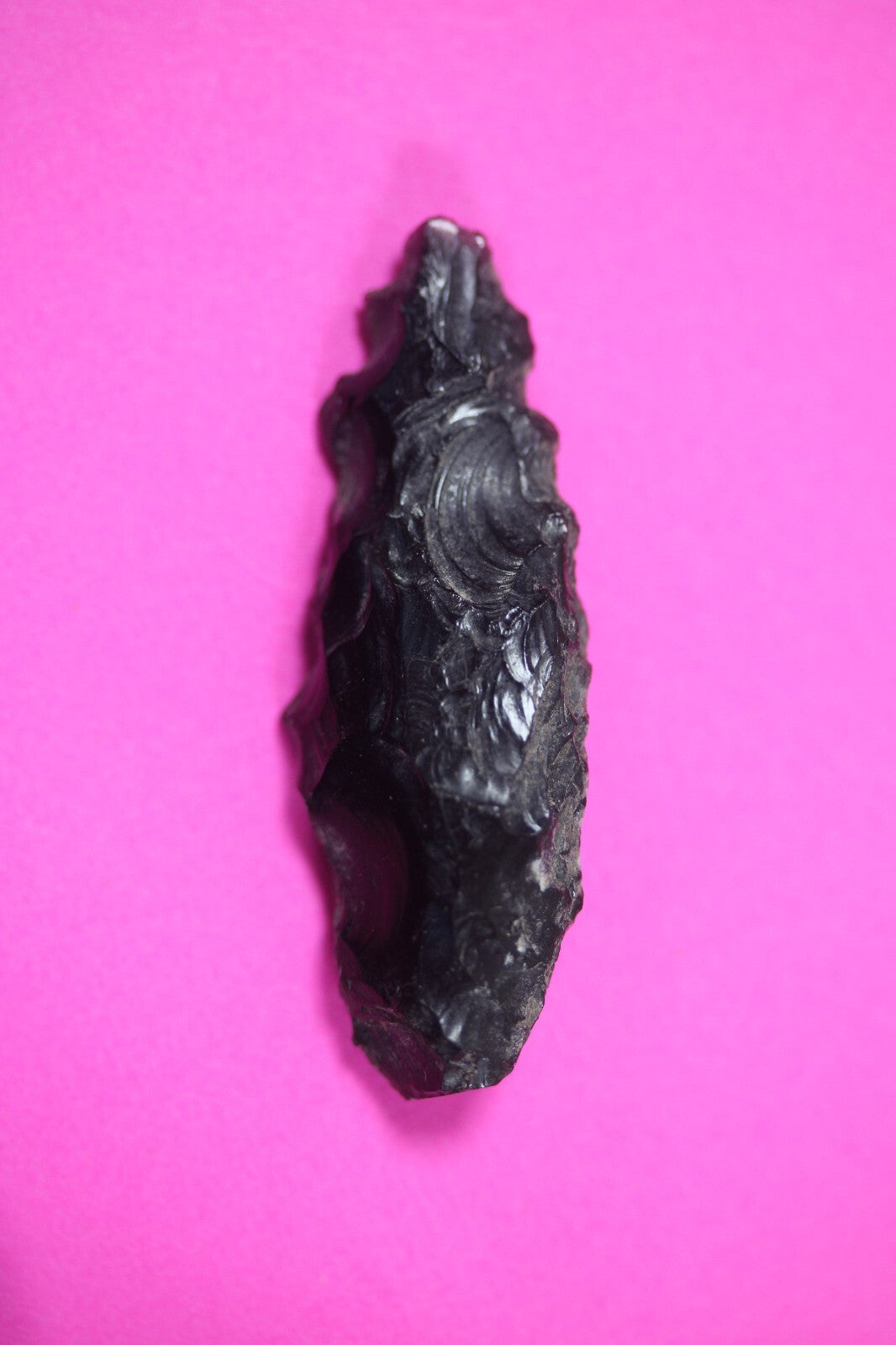 Pre Columbian Artifact Authentic Aztec Arrowhead Battle of Mexico City COA 79