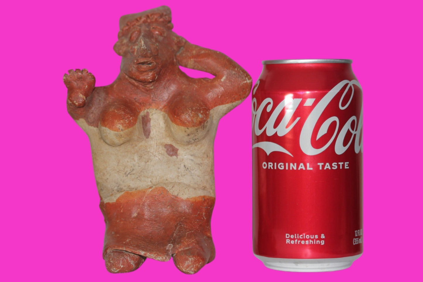 Pre Columbian Genuine Artifact Female Jalisco Figure Mexico 250BC-1000AD COA 209