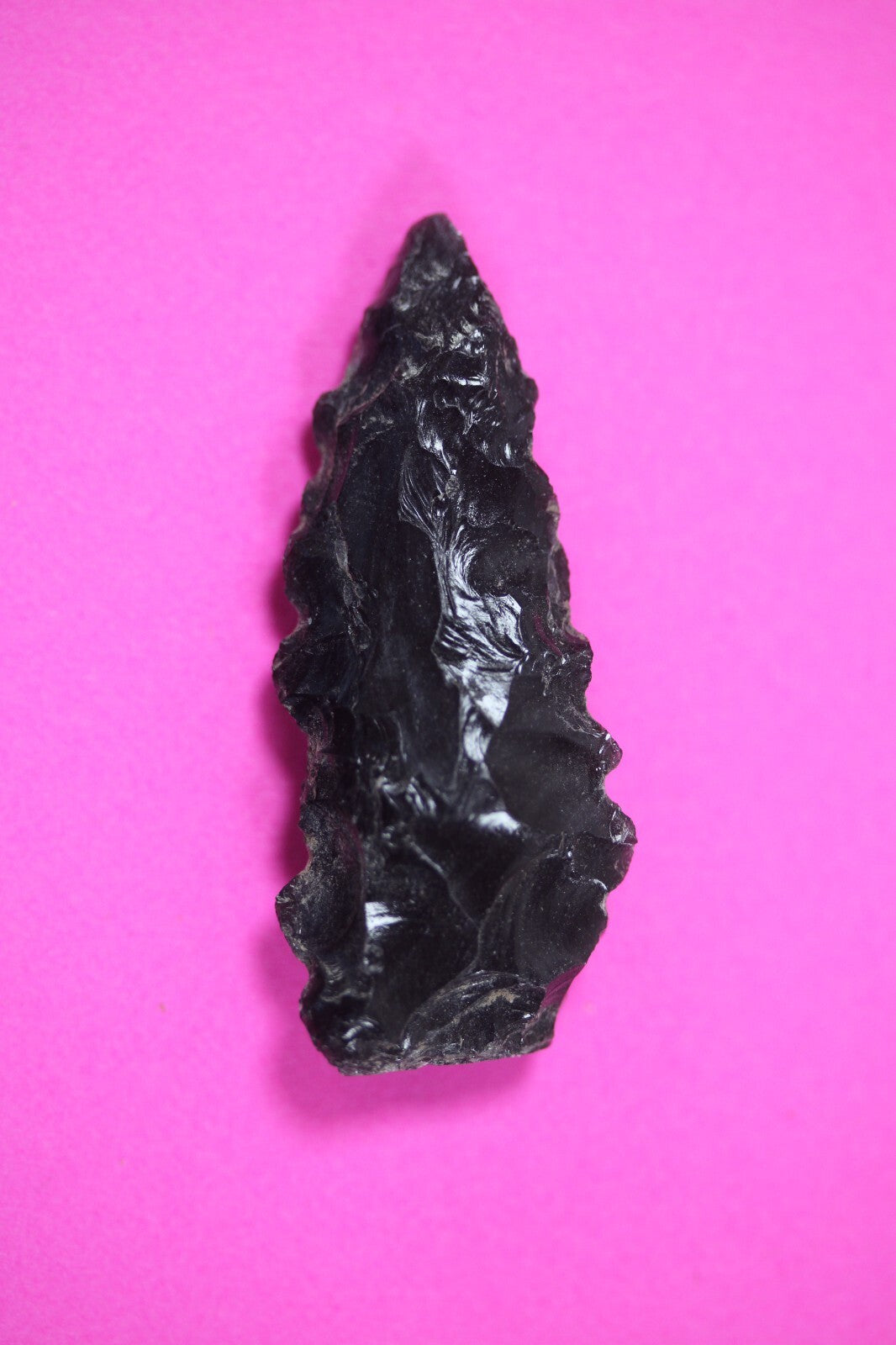 Pre Columbian Artifact Authentic Aztec Arrowhead Battle of Mexico City COA 86