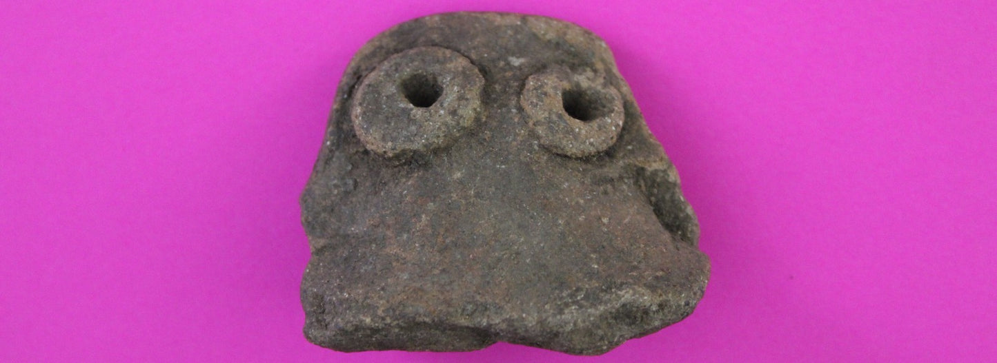 Puerto Rico Taino Pre Columbian Pottery Artifact FREE Display Case 1000AD COA 82