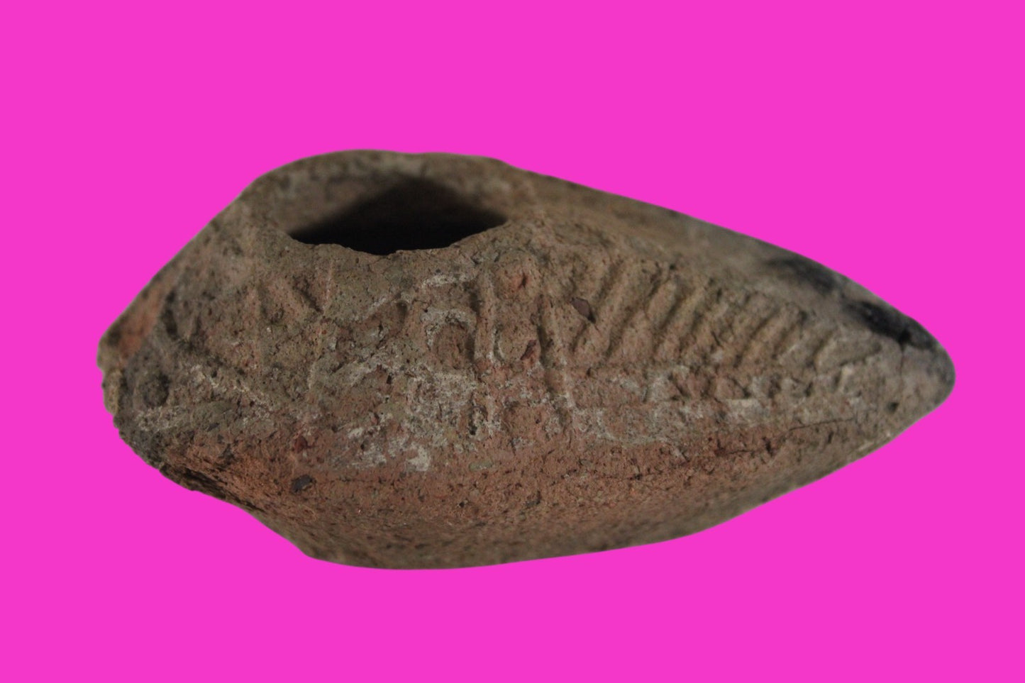 Oil Lamp Holy Land Ancient Artifact Jesus Christ Home Israel 300-600 AD COA 78