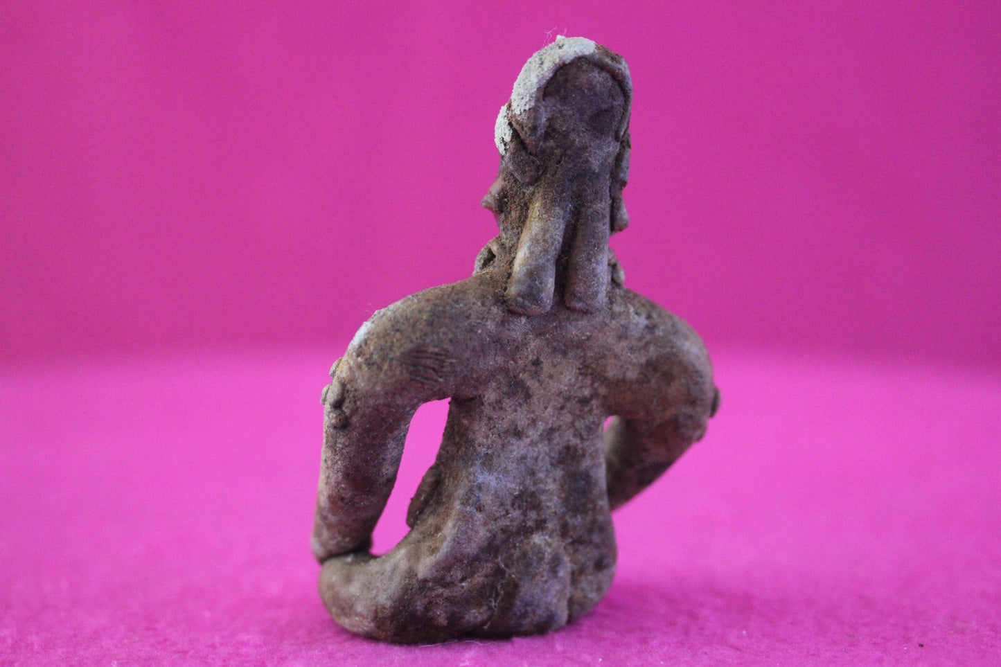 Authentic Pre Columbian Artifact Rare Seated Tomb Figure Colima Mexico COA 179