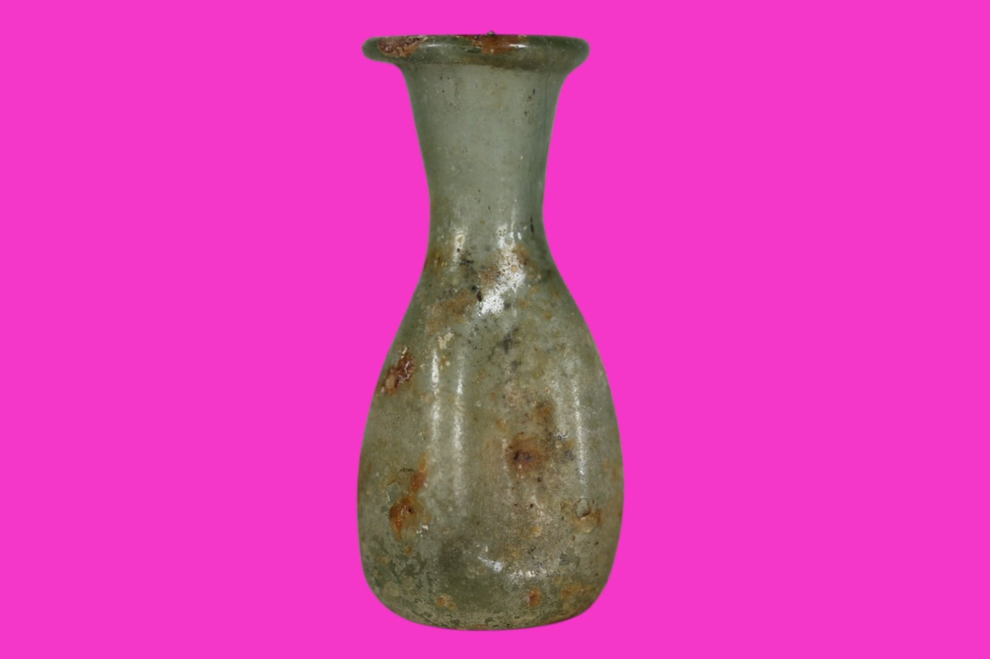 Authentic Ancient Holy Land Artifact Glass Bottle 100-300 AD Roman Era COA J10