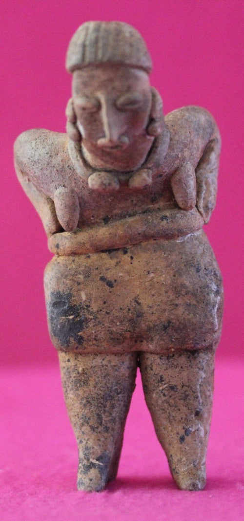 Pre Columbian Authentic Artifact Rare Grandma Tomb Figure Colima Mexico COA 201