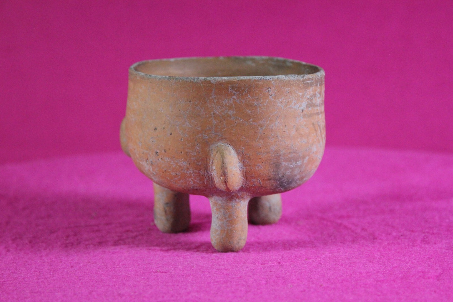 Pre Columbian Artifact Authentic Mini Tripod Bowl 1000-1400 AD Nicaragua COA J93