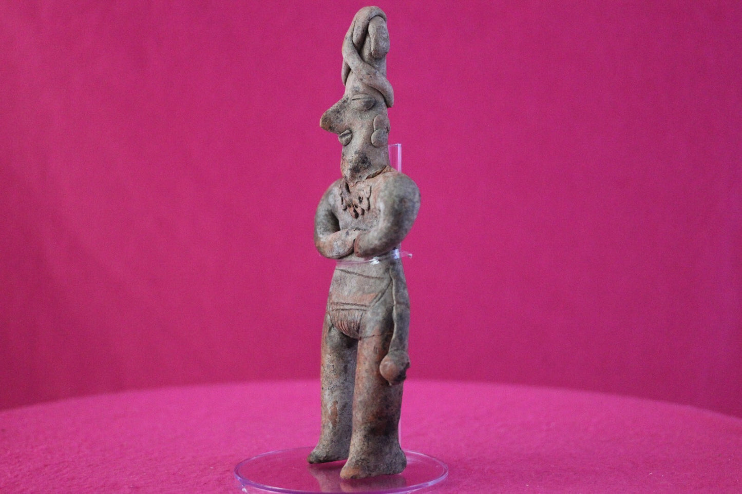 Authentic Pre Columbian Artifact Tomb Figure Colima Mexico 100 BC-250 AD COA 161