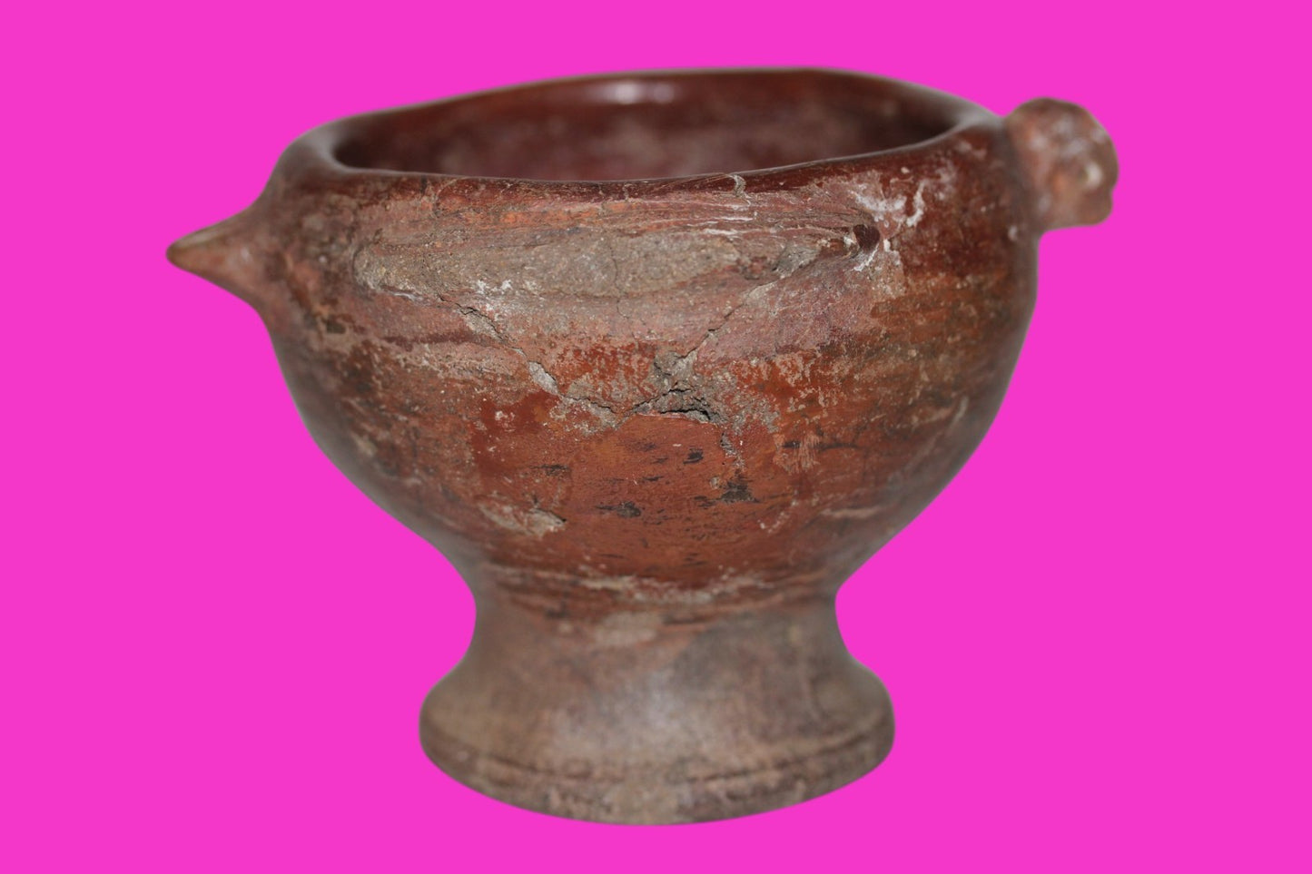 Pre Columbian Artifact Authentic Pedestal Bowl Watershed Costa Rica COA J97