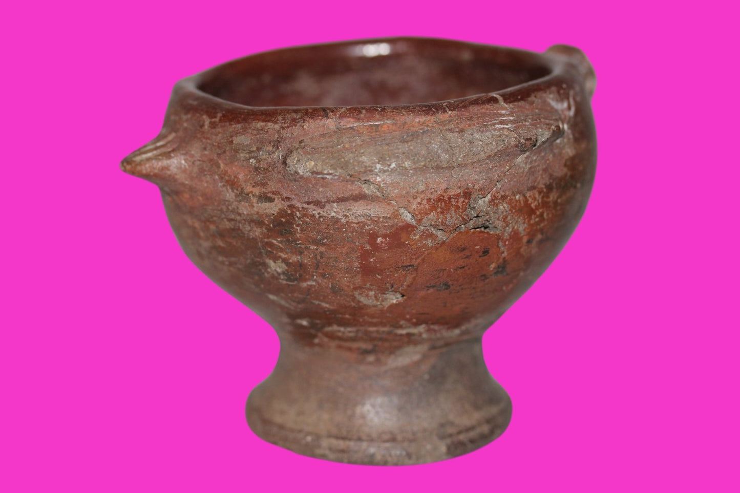 Pre Columbian Artifact Authentic Pedestal Bowl Watershed Costa Rica COA J97