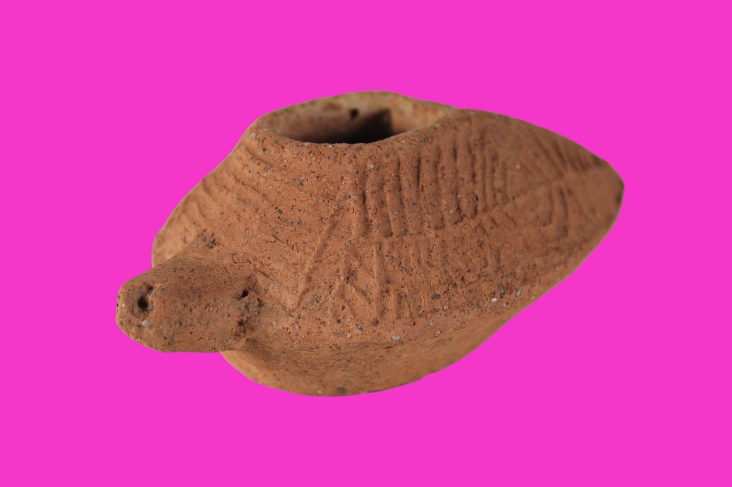 Oil Lamp Holy Land Ancient Artifact Jesus Christ Home Israel 300-600 AD COA 130