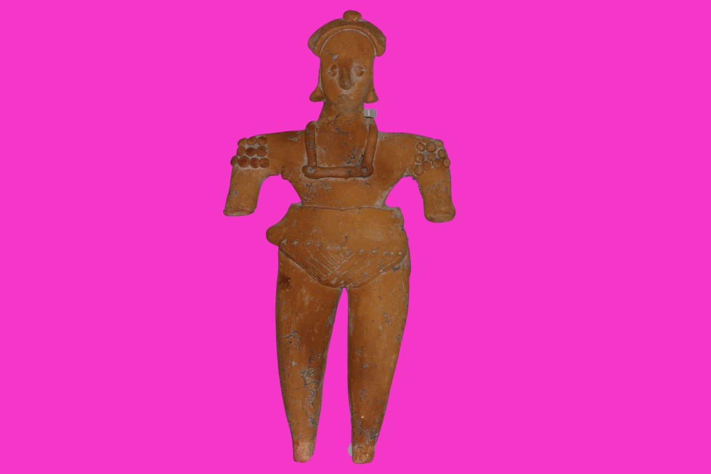 Pre Columbian Artifact BIG Female Shaman Tomb Figure Colima Mexico 100BC COA 248