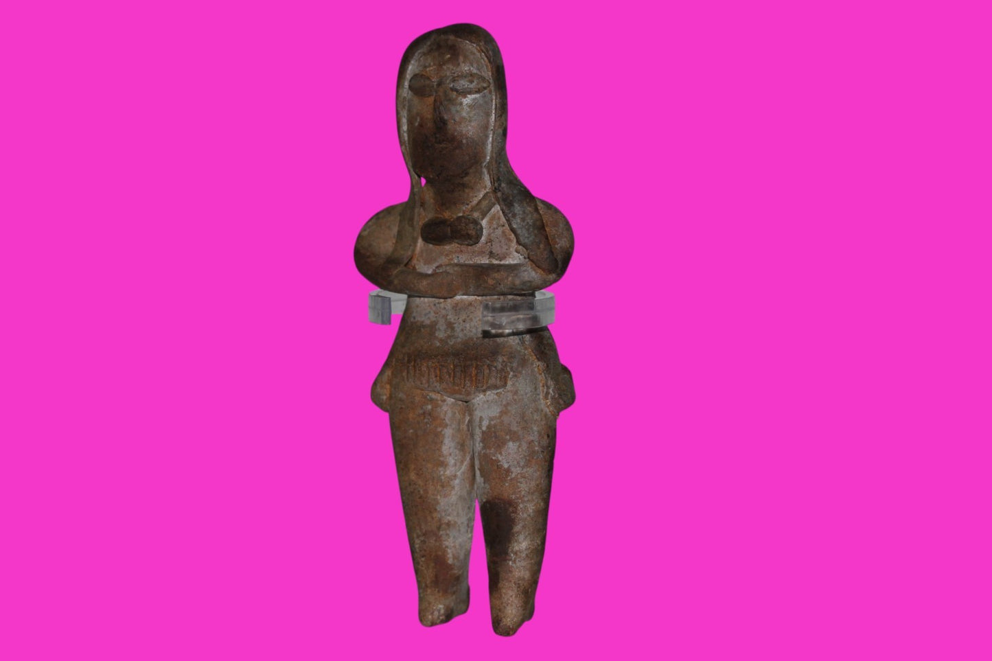 Authentic Pre Columbian Artifact Pretty Lady Tomb Figure Colima Mexico COA 210