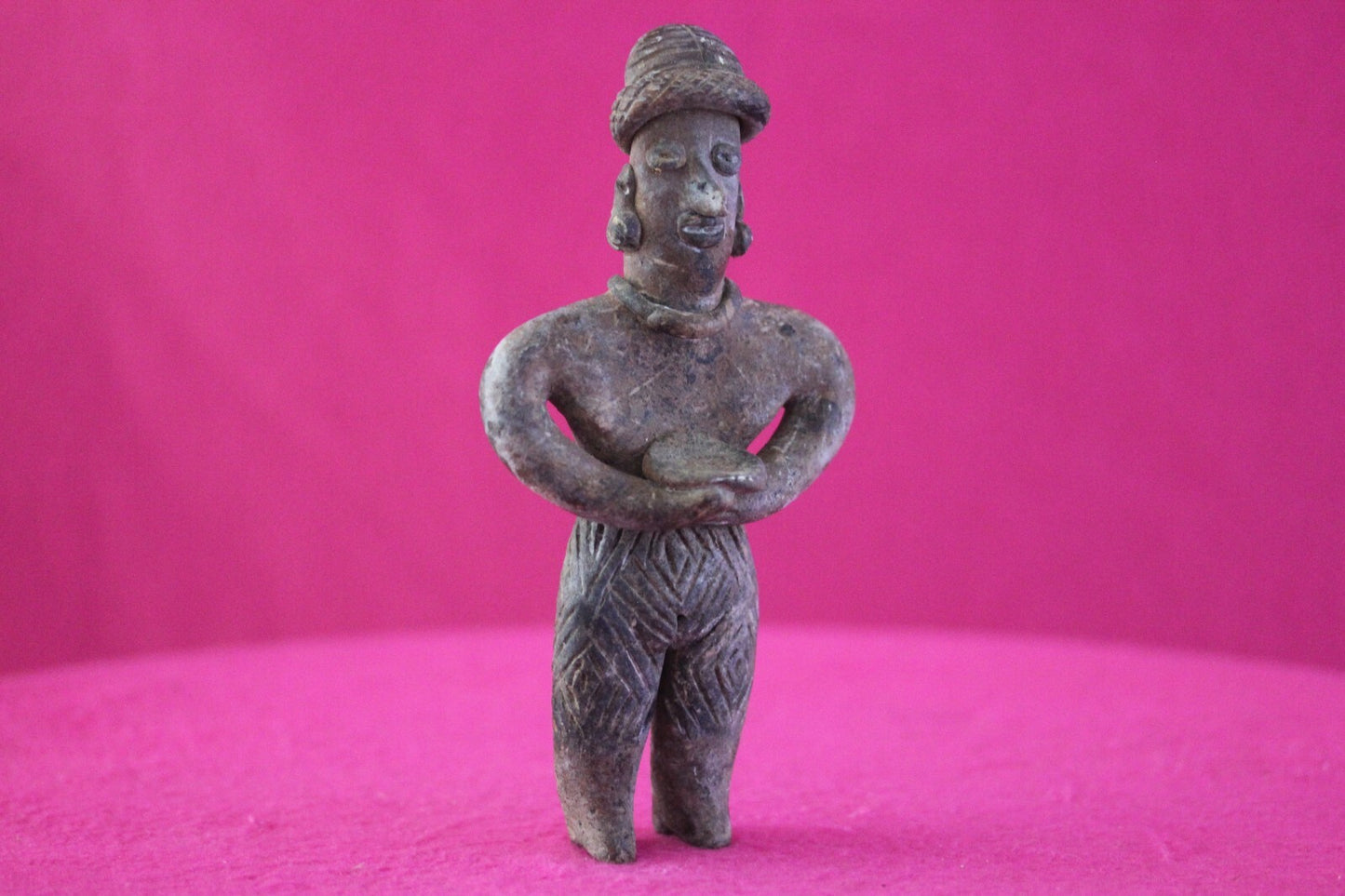 Authentic Pre Columbian Artifact Tomb Figure Colima Mexico 100 BC-250 AD COA 171