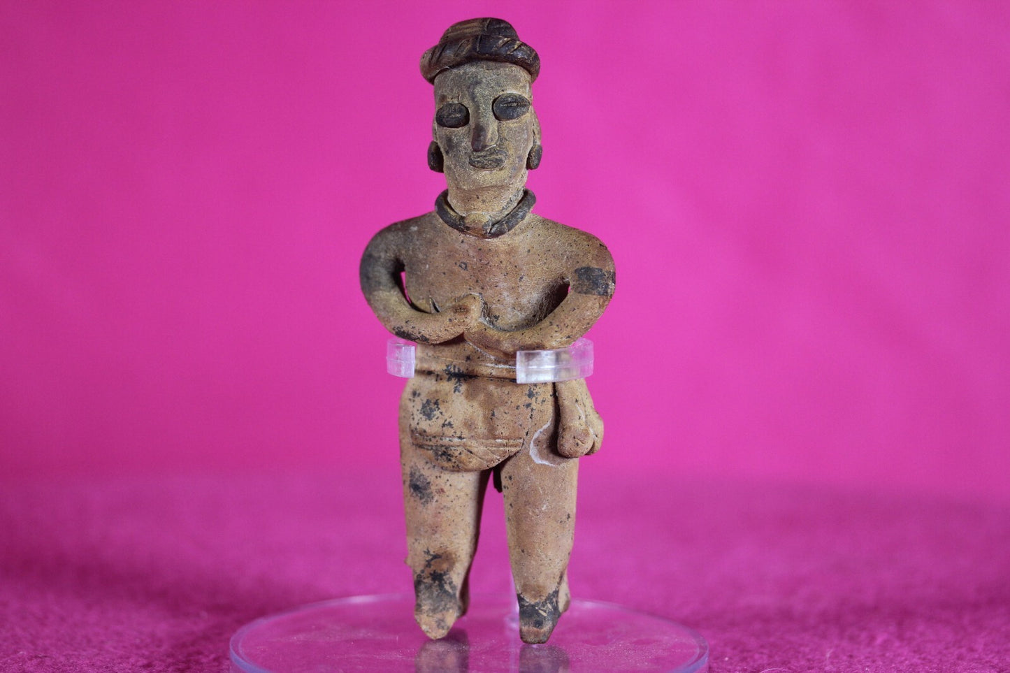 Authentic Pre Columbian Artifact Tomb Figure Colima Mexico 100 BC-250 AD COA 141