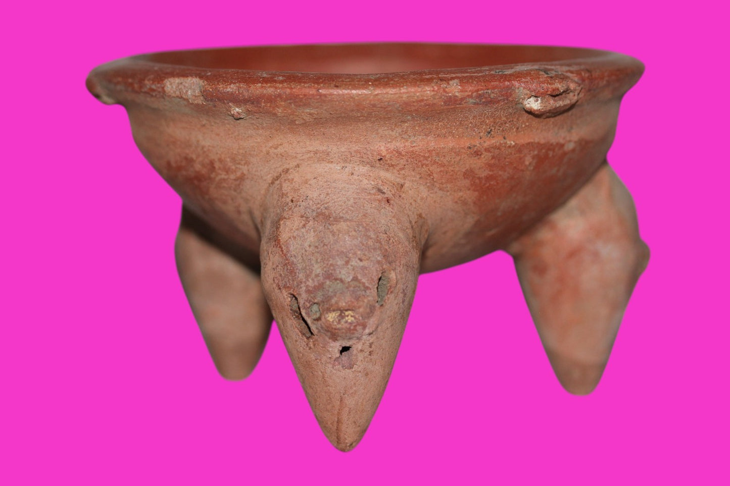 Pre Columbian Authentic Artifact Tripod Bowl Watershed Area Costa Rica COA J86