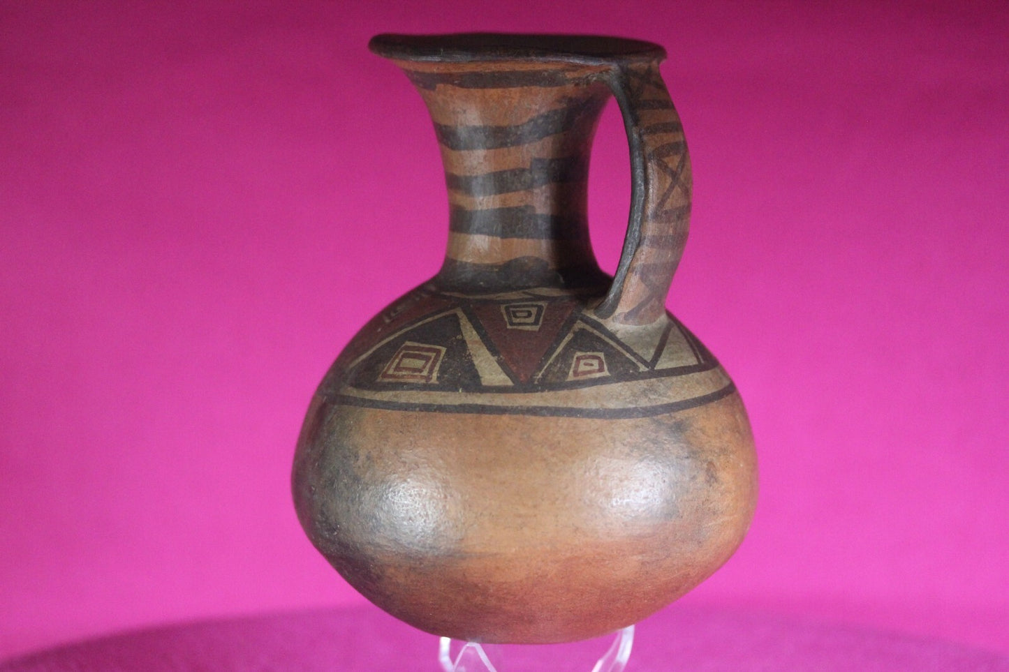 Pre Columbian Authentic Artifact Inca Pitcher  Pottery 1438-1533 AD Peru COA J06