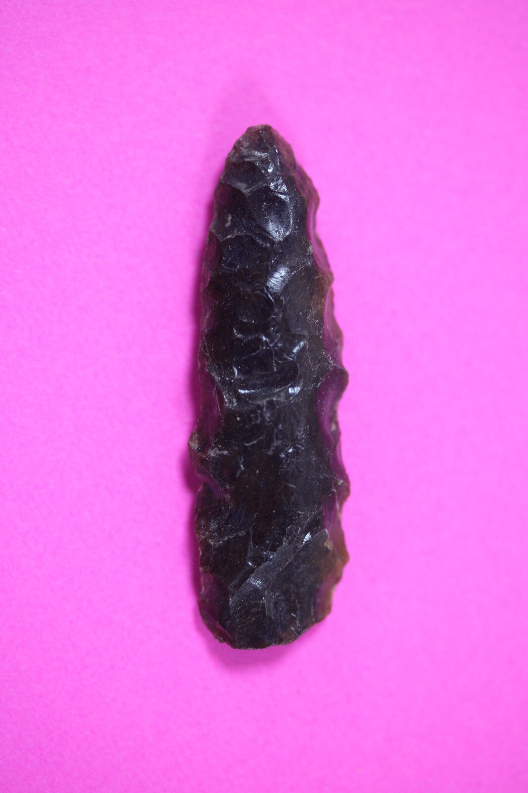 Authentic Pre Columbian Artifact Aztec Arrowhead Battle of Mexico City COA 85