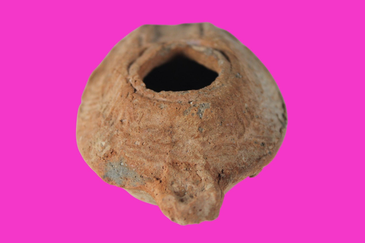 Oil Lamp Holy Land Ancient Artifact Jesus Christ Home Israel 300-600 AD COA 114