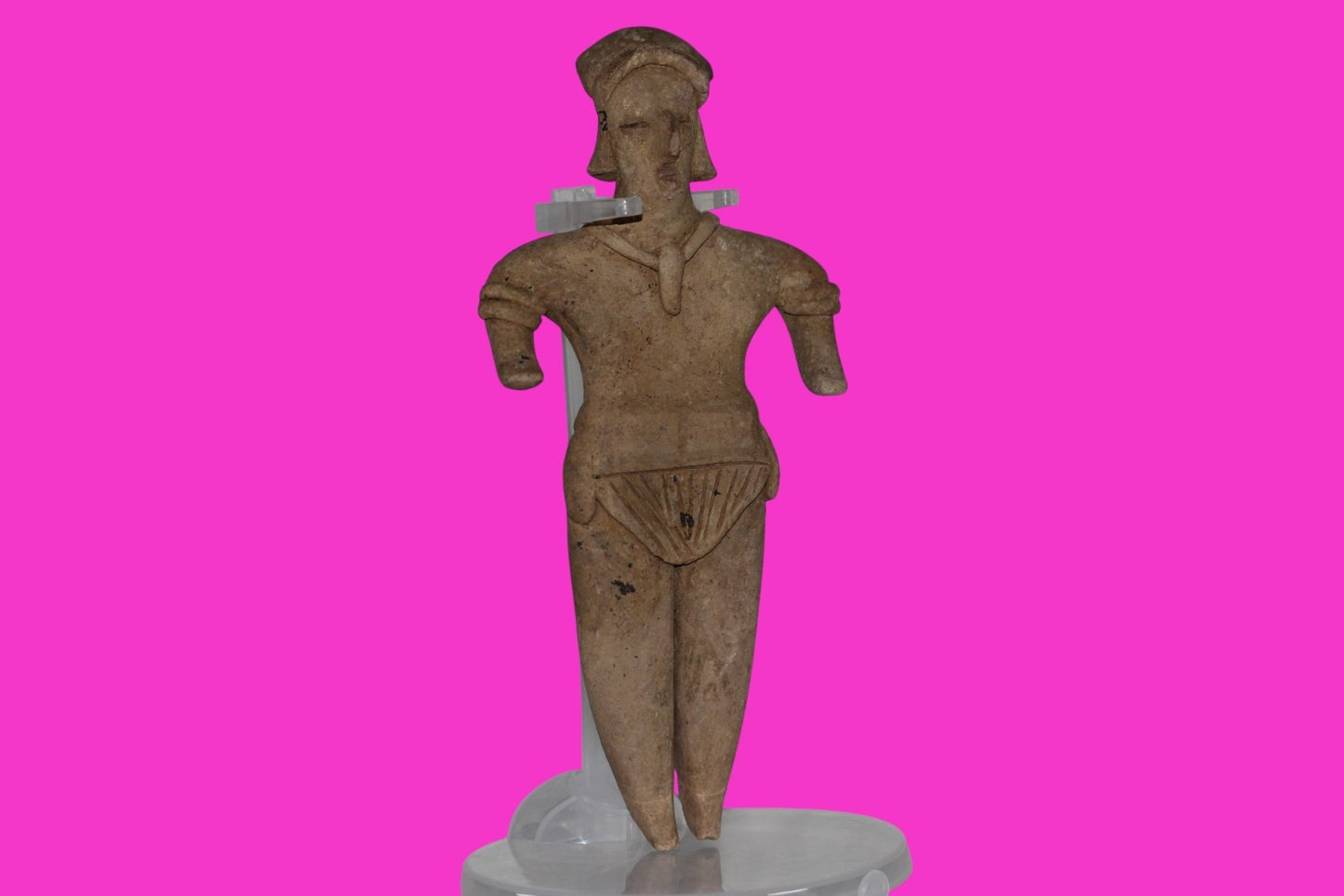 Pre Columbian Artifact 6 Inch Shaft Tomb Figure Colima Mexico 100 BC COA 245