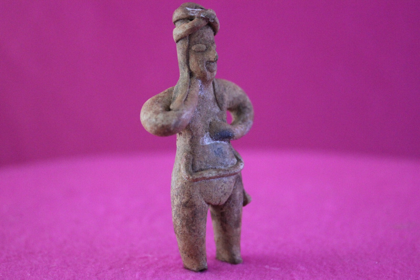 Authentic Pre Columbian Artifact Tomb Figure Colima Mexico 100 BC-250 AD COA 175