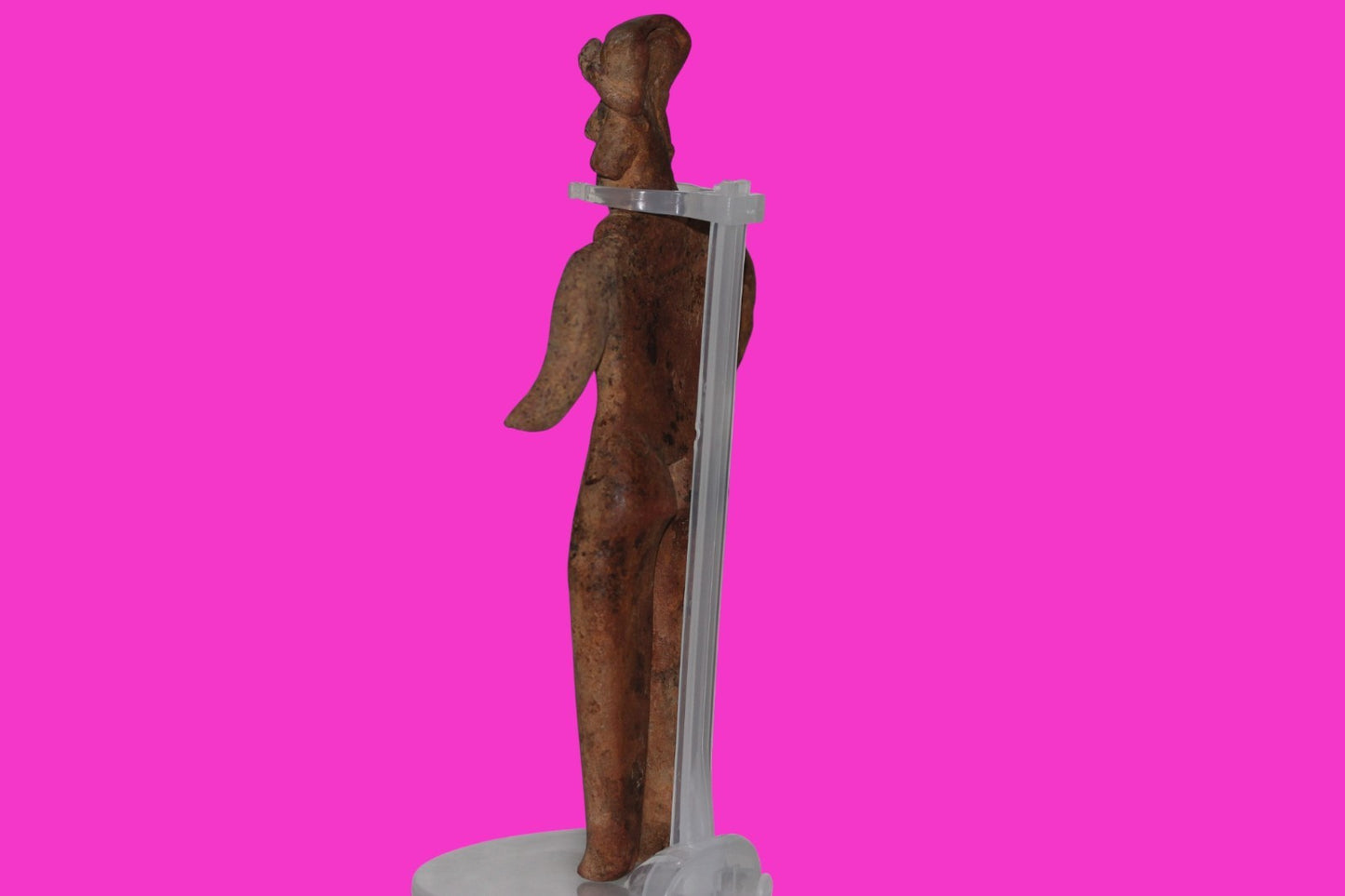 Pre Columbian Artifact 7 inch Male Shaft Tomb Figure Colima Mexico 100BC COA 263