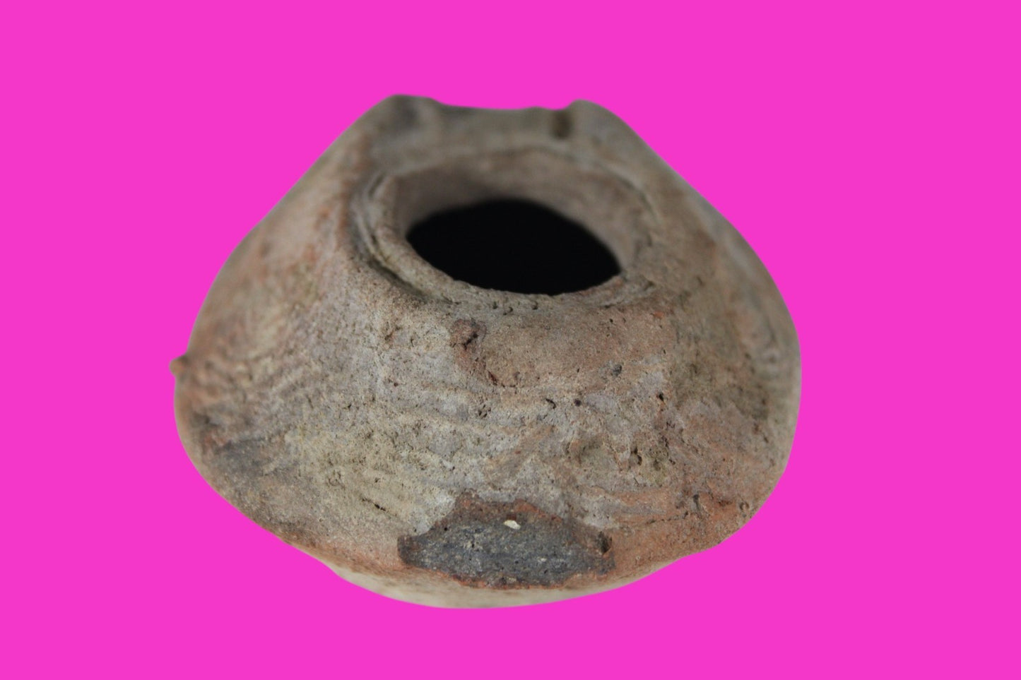 Oil Lamp Holy Land Ancient Artifact Jesus Christ Home Israel 300-600 AD COA 96