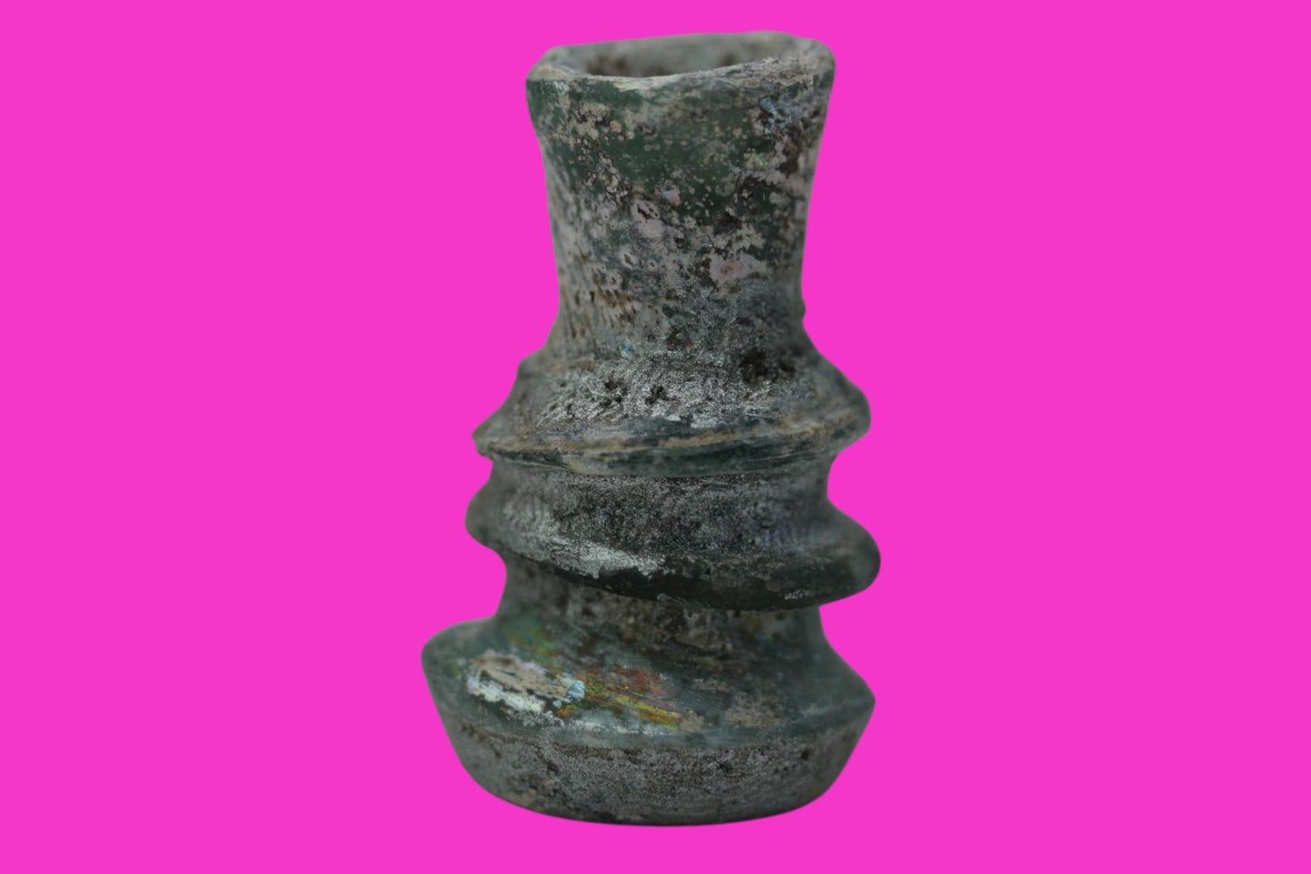 Authentic Persian Artifact Glass Bottle 900-1000 AD Silk Road Hoard COA J29
