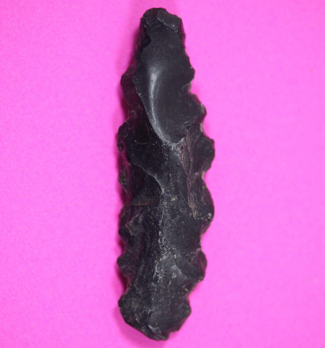 Authentic Pre Columbian Artifact Aztec Arrowhead Battle of Mexico City COA 33