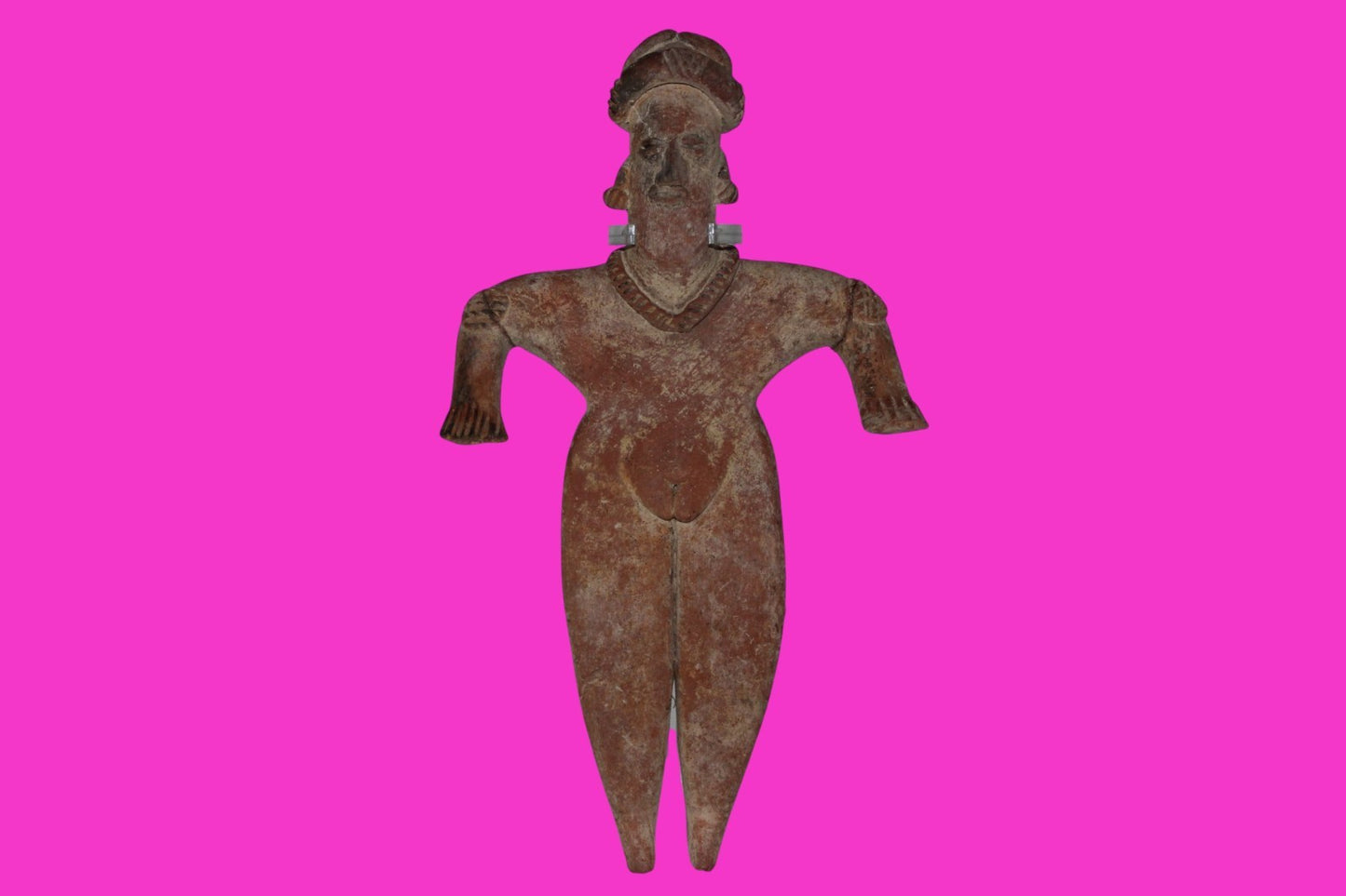 Pre Columbian Artifact 9 in Female Shaft Tomb Figure Colima Mexico 100BC COA 275