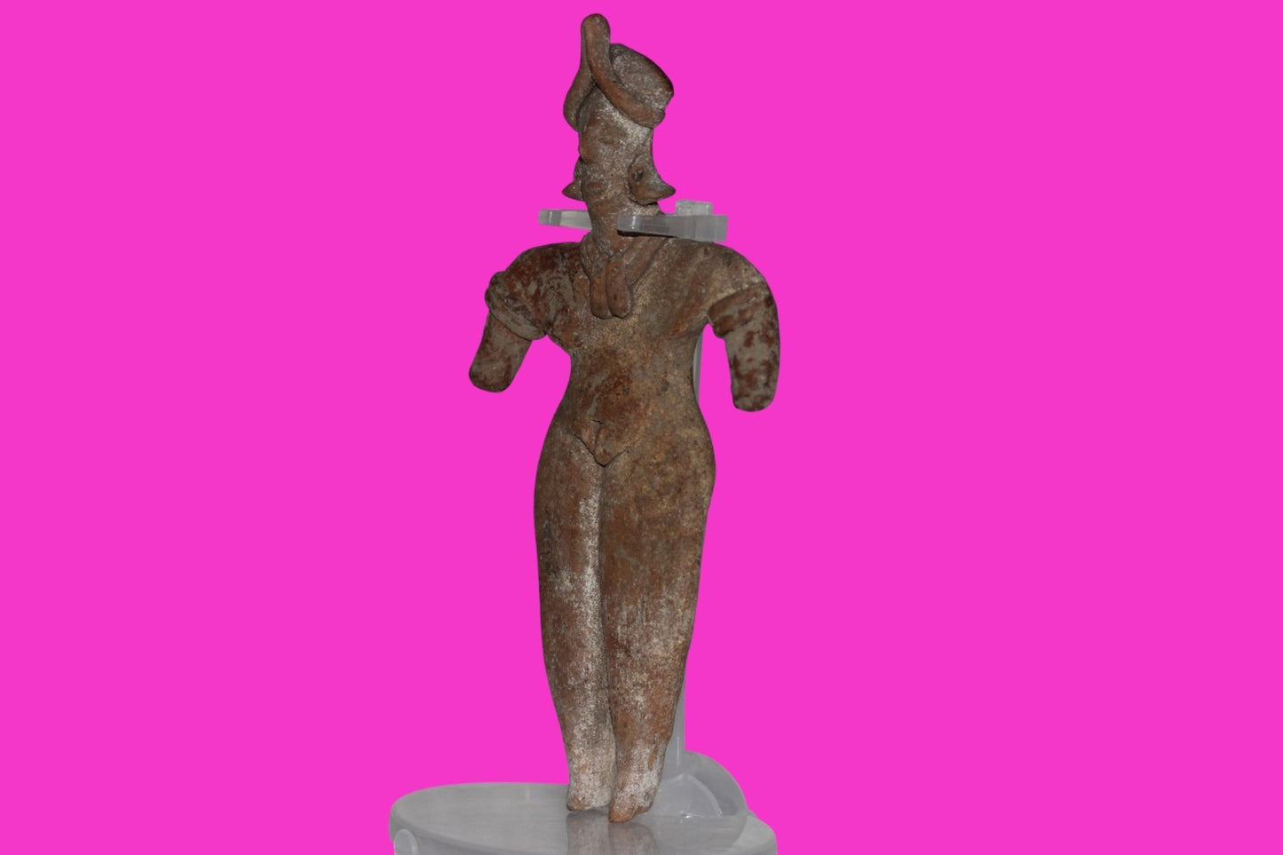 Pre Columbian Artifact 7 Inch Female Tomb Figure Colima Mexico 100 BC COA 241