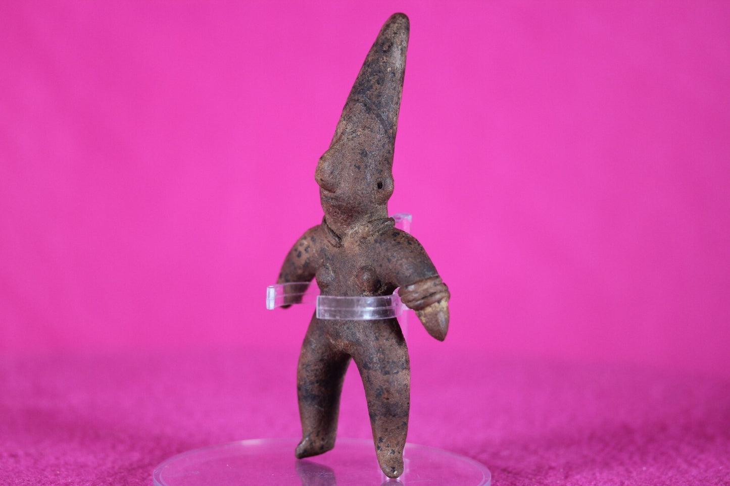 Pre Columbian Authentic Artifact Girl Figure Colima Mexico 100 BC-250 AD COA 138