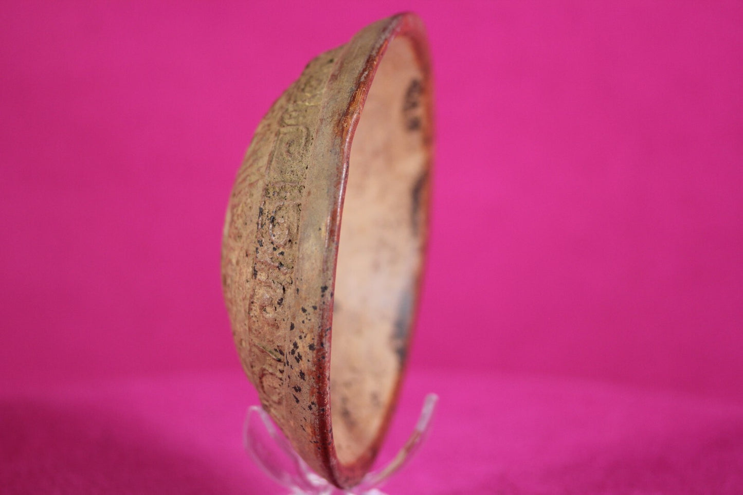 Authentic Pre Columbian Artifact Mayan Molded Bowl Yucatan 250-900 AD COA J98