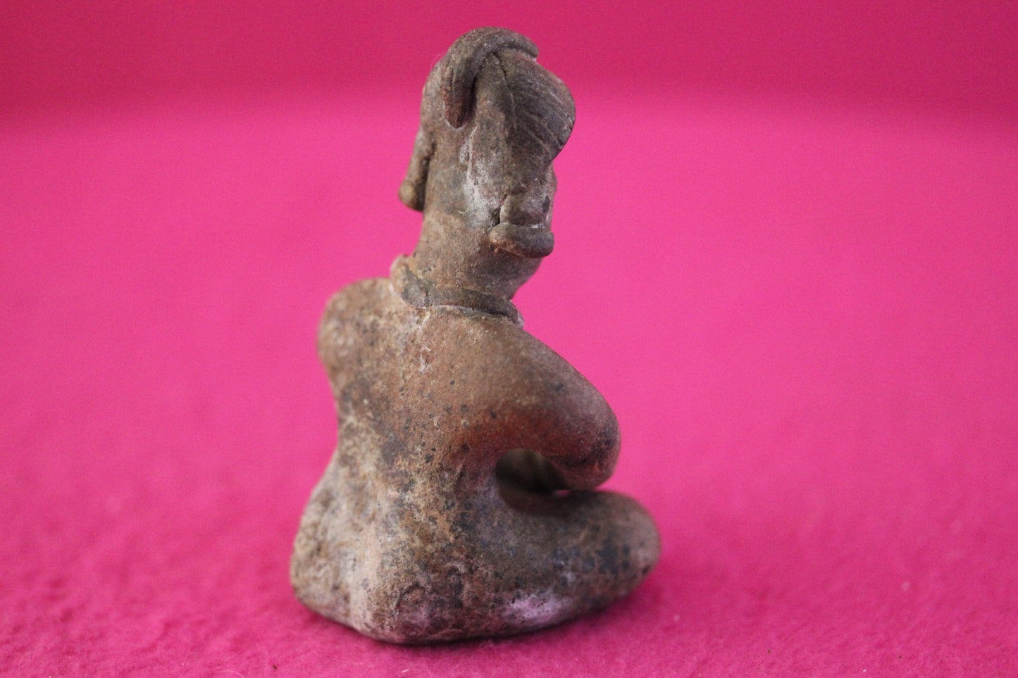 Authentic Pre Columbian Artifact Male Seated Tomb Figure Colima Mexico COA 193