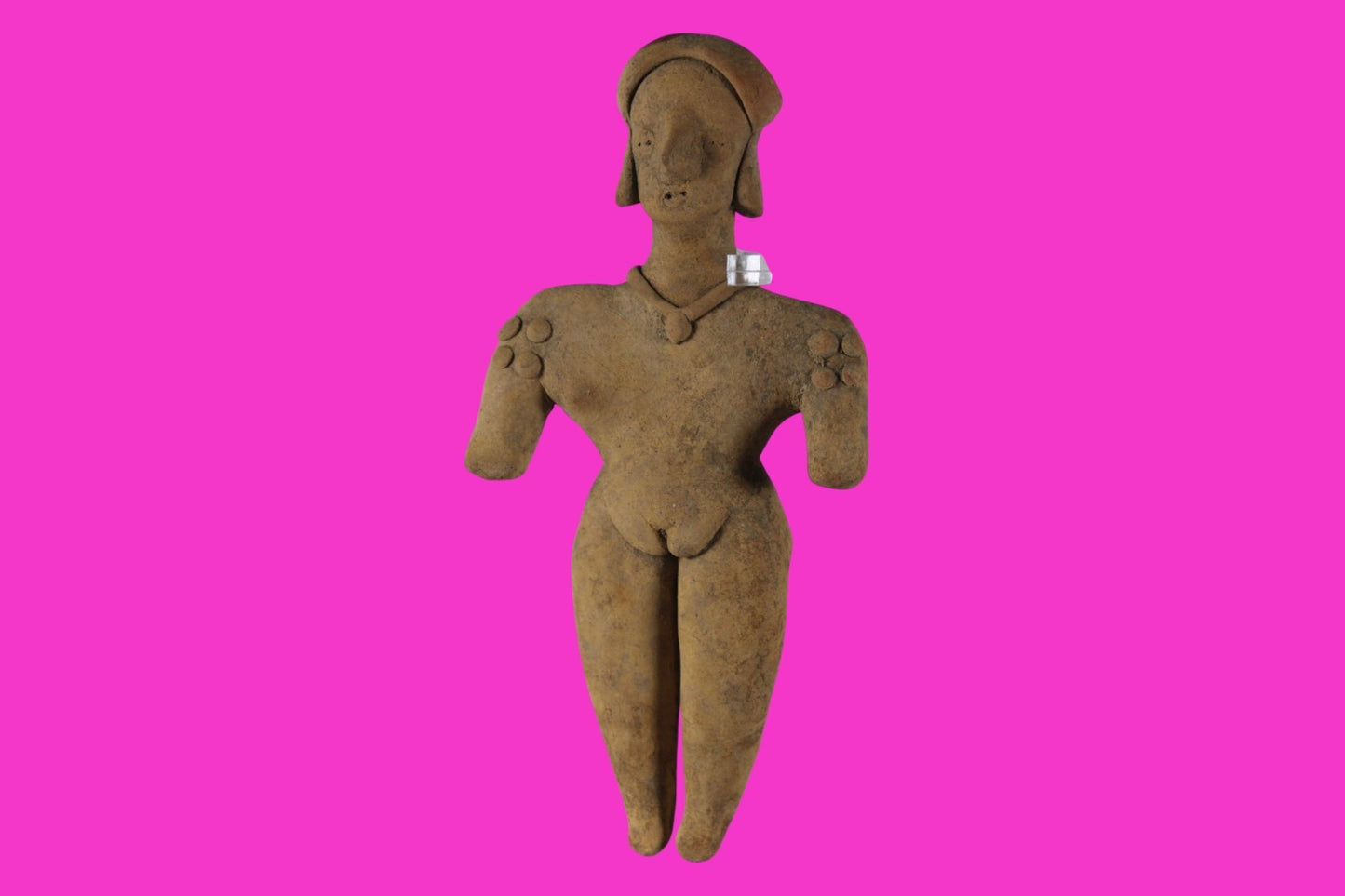 Pre Columbian Artifact 6 Inch Tall Shaft Tomb Figure Colima Mexico 100BC COA 281