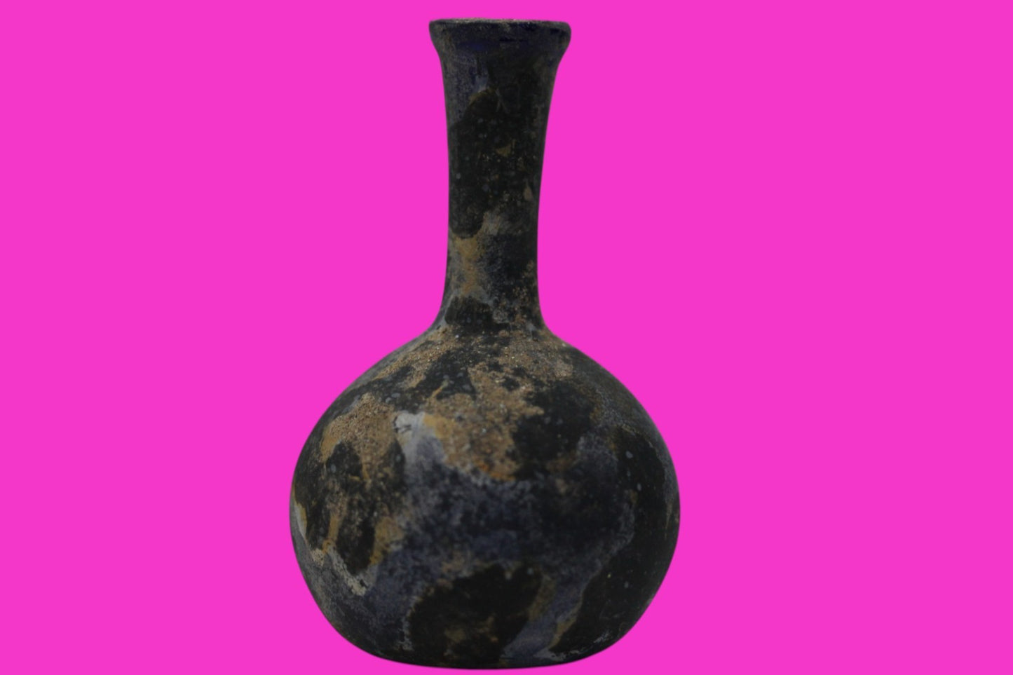 Authentic Ancient Holy Land Artifact Glass Bottle 100-300 AD Roman Era COA J21