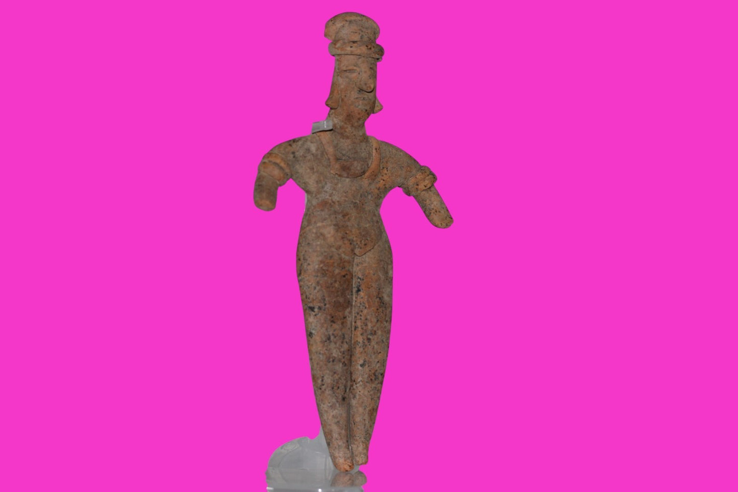 Pre Columbian Artifact 7 inch Female Tomb Figure Colima Mexico 100BC COA 252