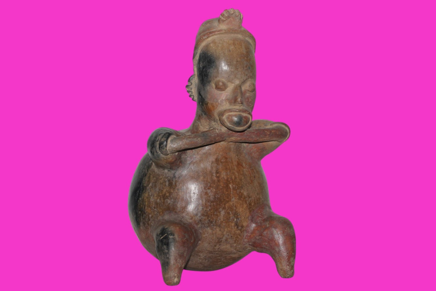 Pre Columbian Artifact Authentic Bloated Figure Jalisco Mexico 300 BC COA 218