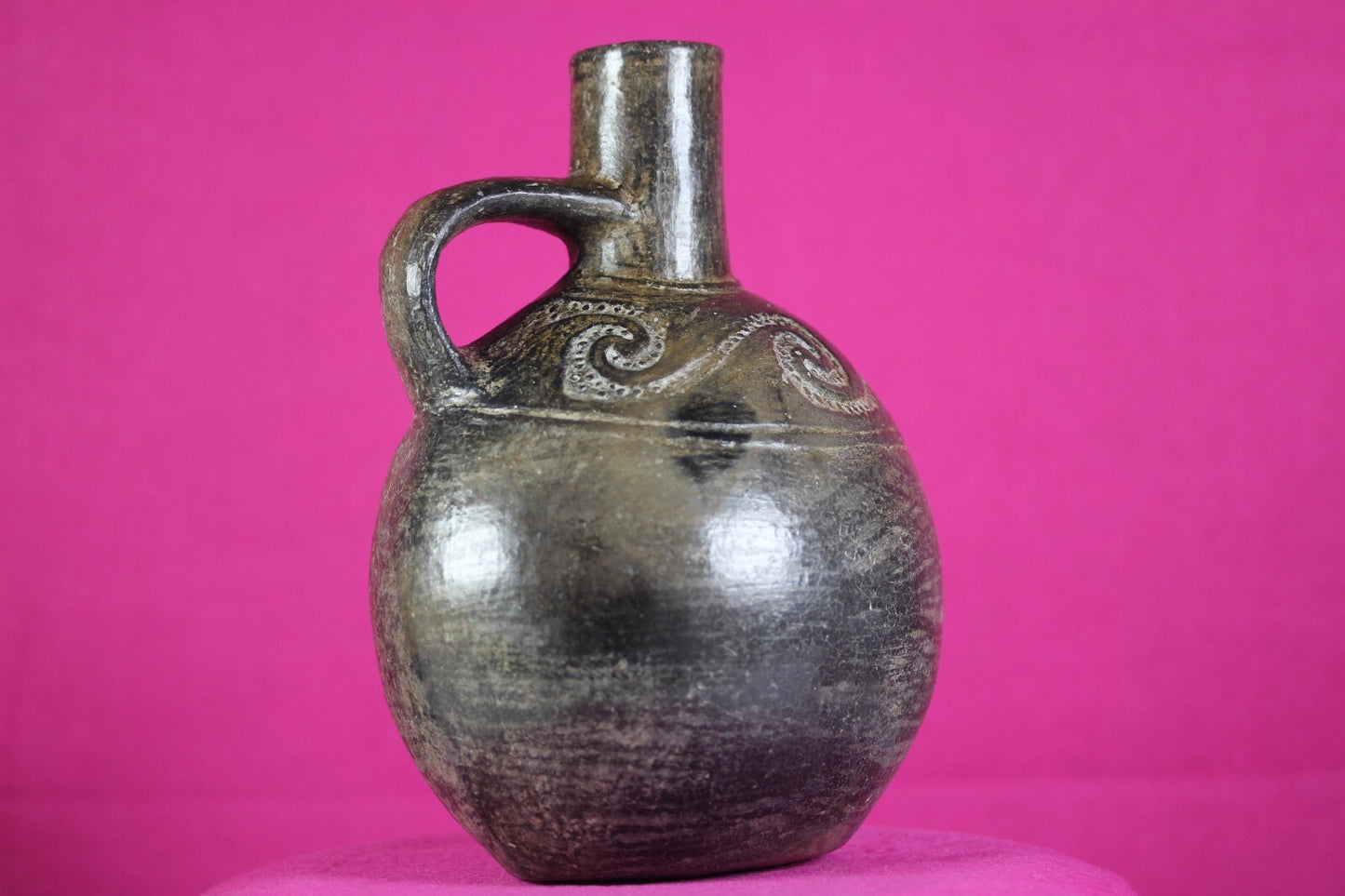 Pre Columbian Artifact Moche Incised Pottery Jar 100-800 AD Authentic COA J26