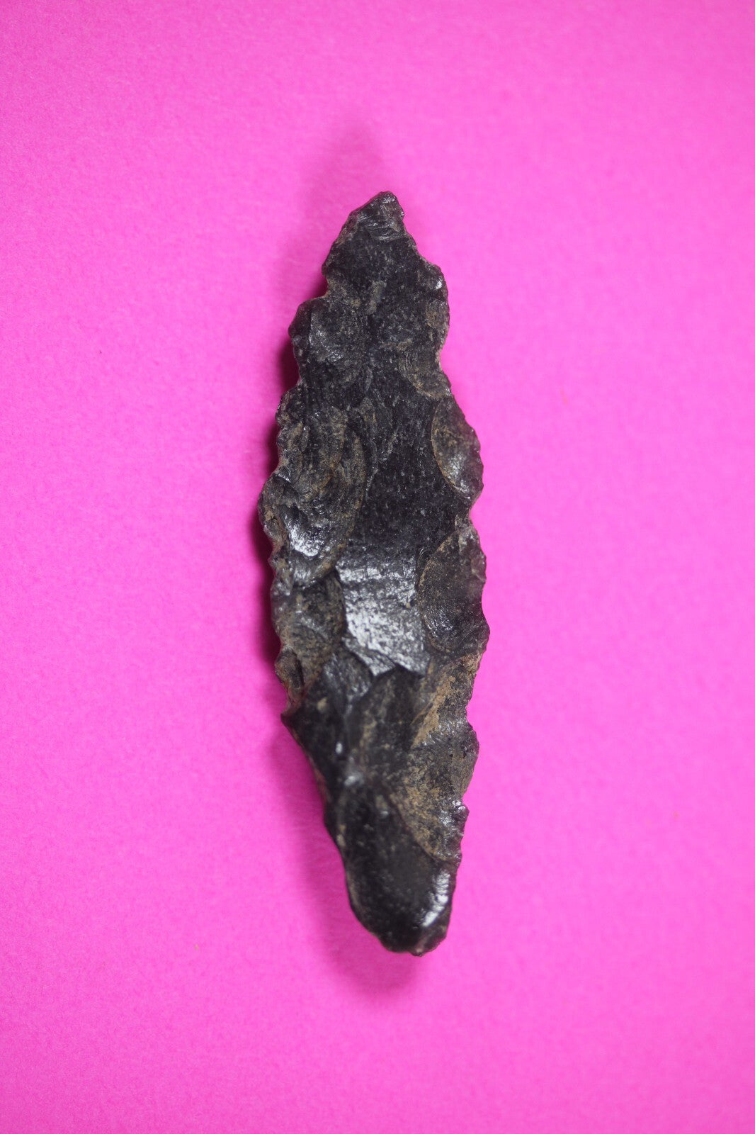 Authentic Pre Columbian Artifact Aztec Arrowhead Battle of Mexico City COA 71