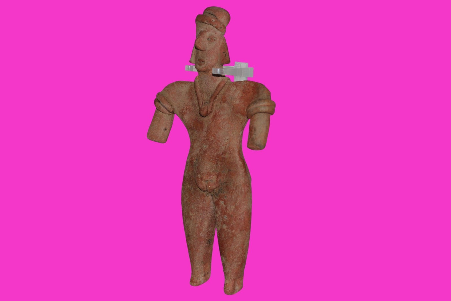 Pre Columbian Artifact 6 Inch Female Tomb Figure Colima Mexico 100 BC COA 246