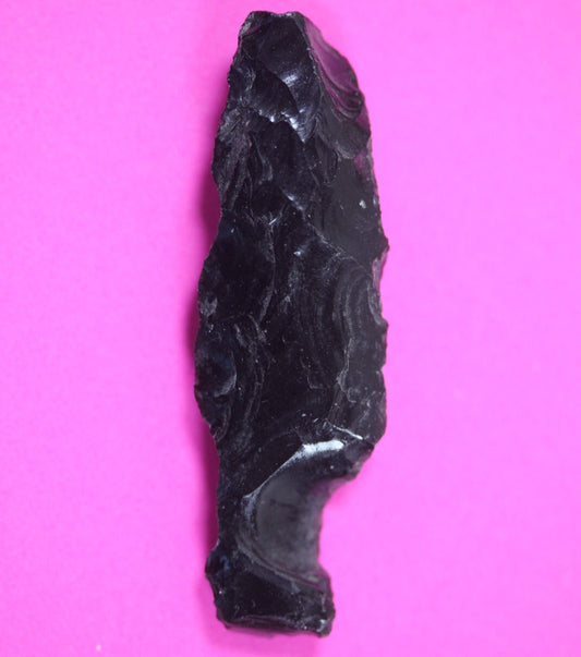 Pre Columbian Artifact Authentic Aztec Arrowhead Battle of Mexico City COA 42