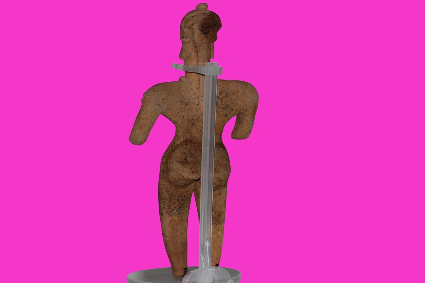 Pre Columbian Artifact BIG Female Shaman Tomb Figure Colima Mexico 100BC COA 237