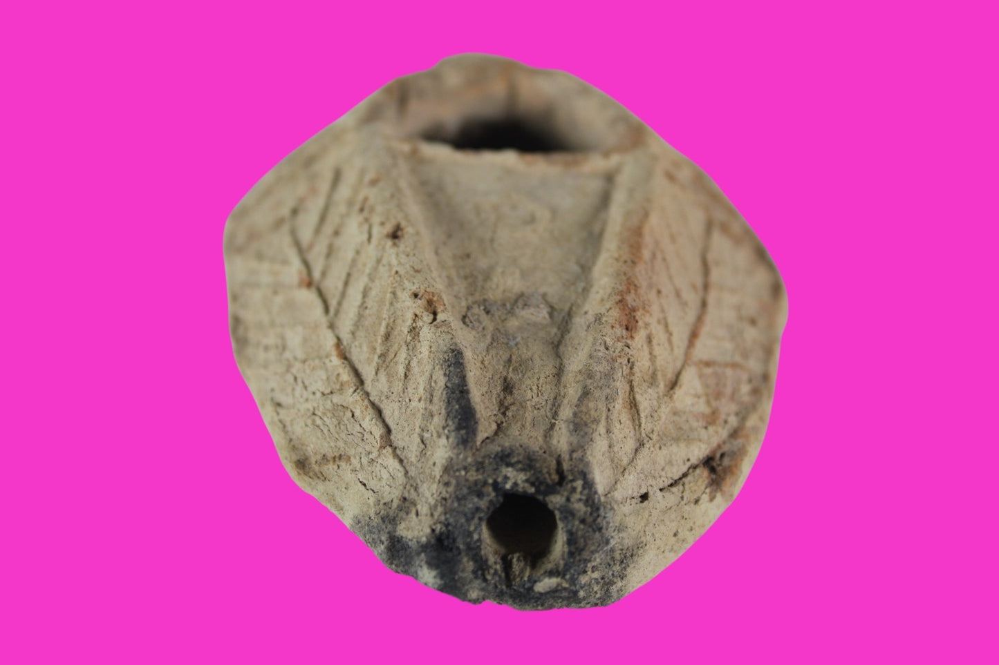 Oil Lamp Holy Land Ancient Artifact Jesus Christ Home Israel 300-600 AD COA 105