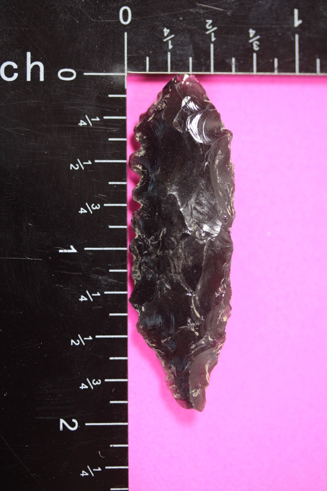 Pre Columbian Artifact Authentic Aztec Arrowhead Battle of Mexico City COA 57