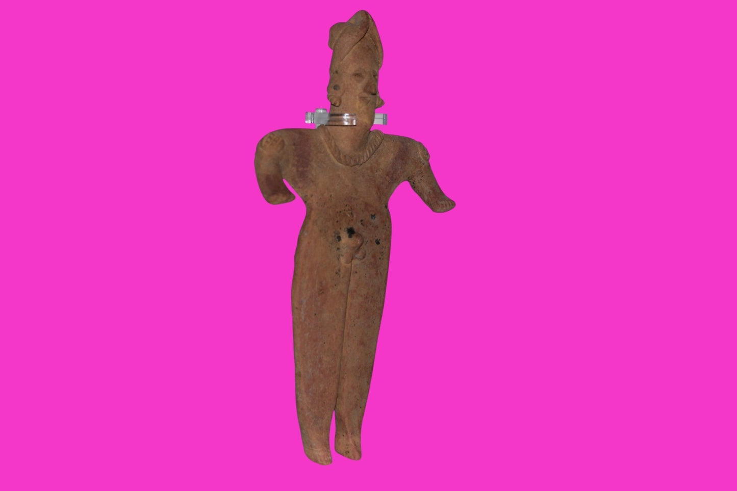 Pre Columbian Artifact Huge 9 Inch Tall Tomb Figure Colima Mexico 100 BC COA 231